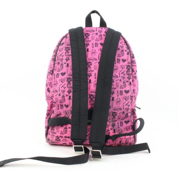 Saint Laurent Hot Pink Doodle Print City Backpack 54ys23s main image 11